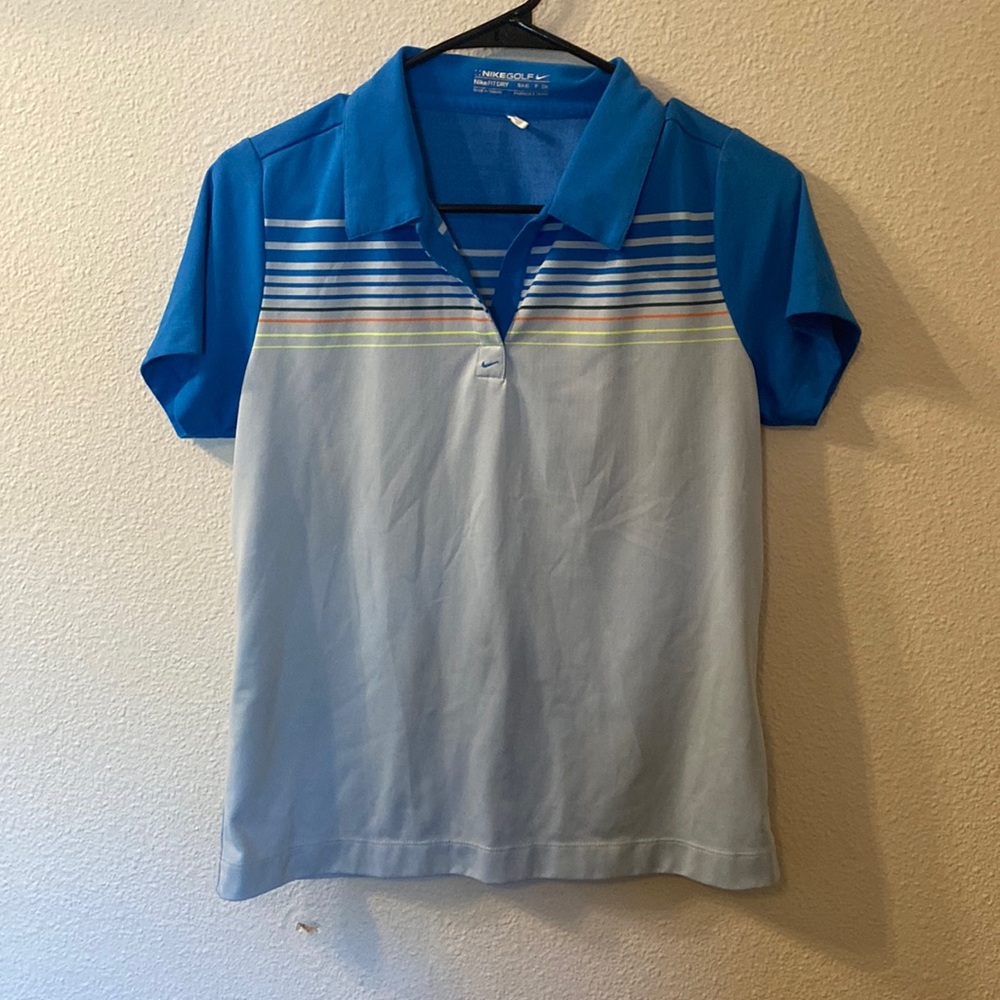 Nike Dri fit gold polo size small